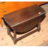 Reproduction oak swivel top drop leaf coffee table