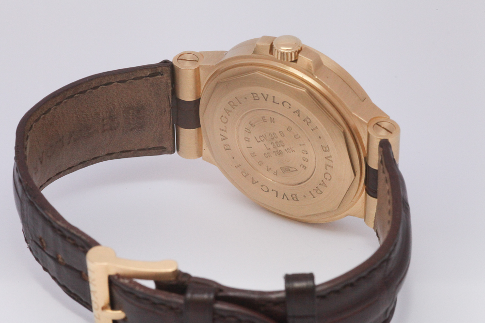 Bulgari 18ct yellow gold Diagono automatic wristwatch, - Image 2 of 3