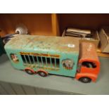 Vintage Triang tin circus lorry