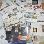 Large accumulation of first day covers and commemorative coins