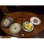 Various decorative plates,