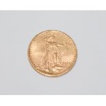 Gold American $20 coin double eagle. 1922.