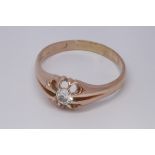 Victorian Gents signet ring in 18ct rose gold,