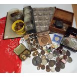 Large collection of English and Foreign coins in silver and base metal to include pre 1947 and pre