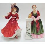 Royal Doulton lady figure Florence Nightingale HN3155 Limited Edition of 5000 together with figure