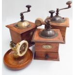 3 vintage coffee grinder,