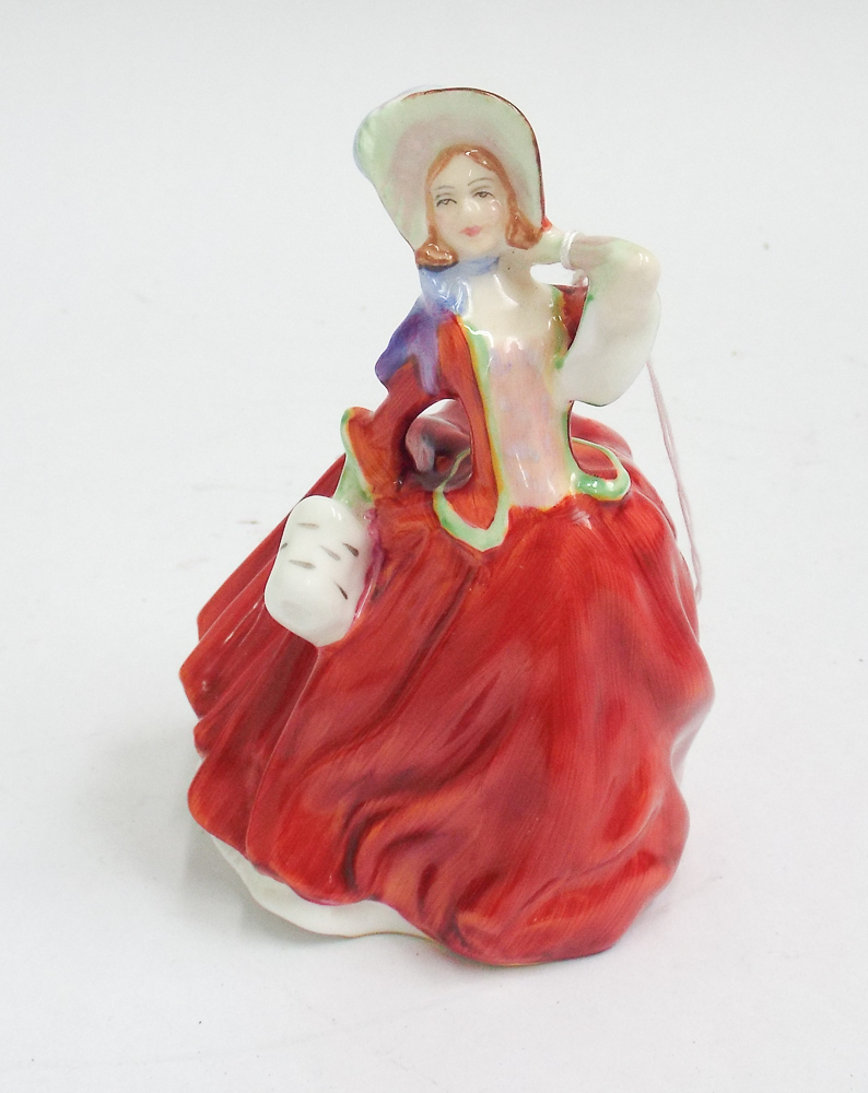 Royal Doulton mini lady figure Autumn Breezes