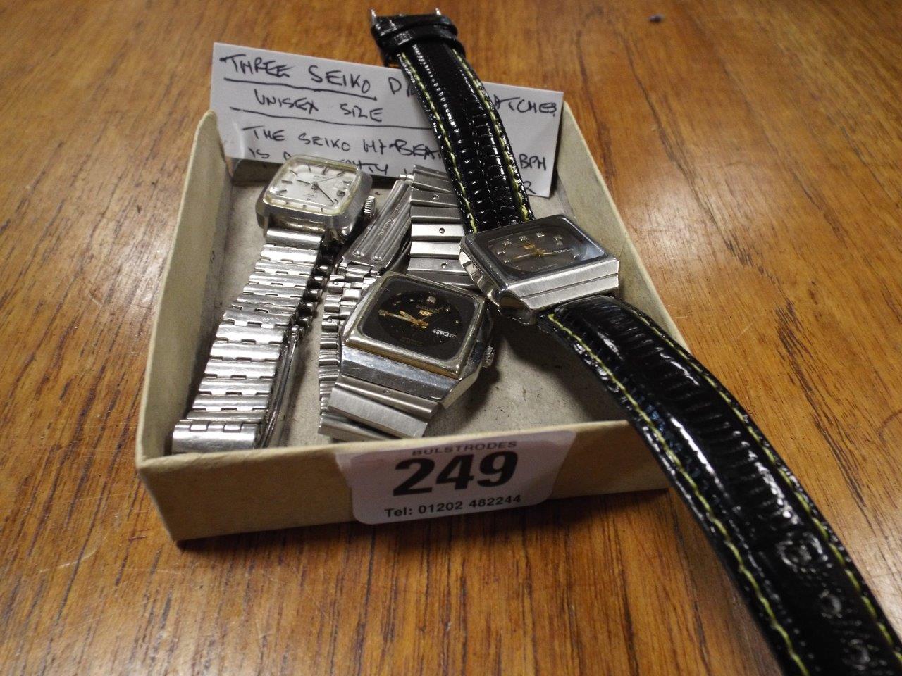 Three vintage Seiko dress watches - Image 2 of 2