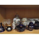 Edinburgh Crystal Glass fruit set, wine glasses,