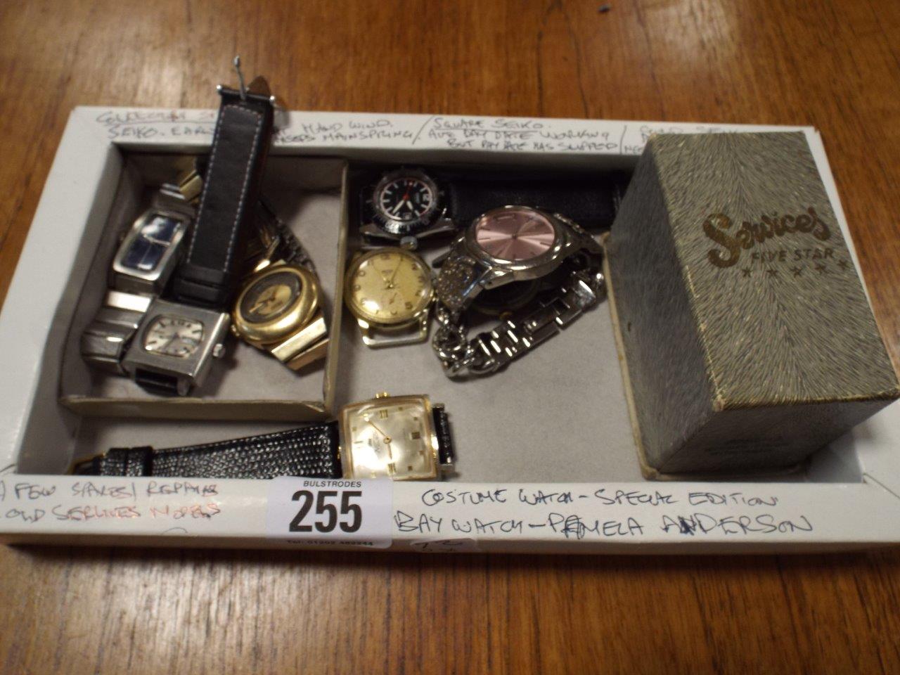 Tray containing old watches and watch parts etc. - Image 2 of 2