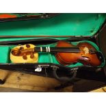 Half sized Lark Violin with carry case