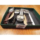 Collection of four gents vintage dresswatches