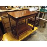 Mahogany 2 tier trolley card table