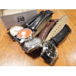 Collection of four gents vintage wristwatches to include Titus