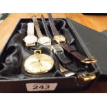 Collection of ladies vintage dress watches and a Royce pocket watch