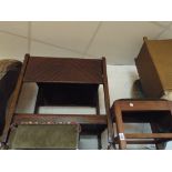 Oak 2 tier tea trolley,