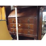 2' 6 oak bureau with 3 drawers under,