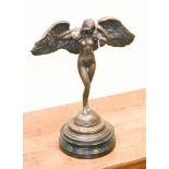 Contemporary bronze of an angel ( 17 inches tall)