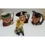 Royal Doulton figure  The Boatman, HN2417, Beswick Tony Weller character jug,