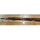 3 various cane fly fishing rods