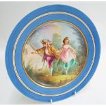 19th Century continental porcelain cabinet plate,