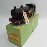 Bassett-Lowke O gauge tin plate clock work tank engine, with original box and key, no 5374,