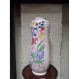 Large Poole Pottery peanut shaped vase with traditional floral decoration 45cm tall