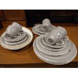 Royal Doulton Frost Pine pattern dinner and tea set for six people