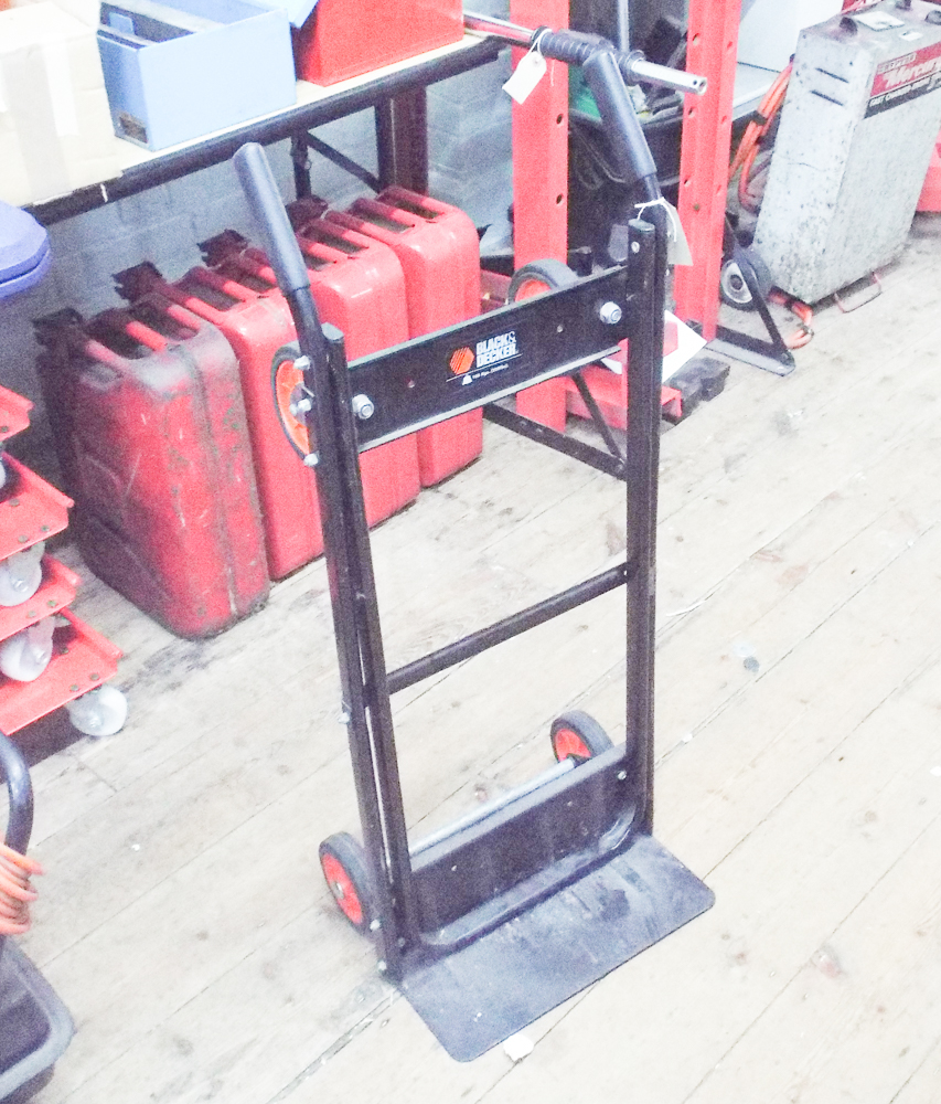 Small Black and Decker sack truck that converts to trolley