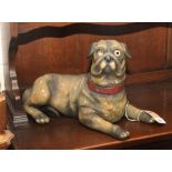 Large pug dog ornament,