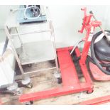Engine rebuilding heavy duty stand with rotating head