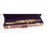 As new Earlham series 2 brass finished soprano saxophone in fitted case