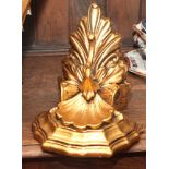 Heavy decorative gilt wall bracket