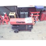 Clark XR150 electric and diesel powered space heater,