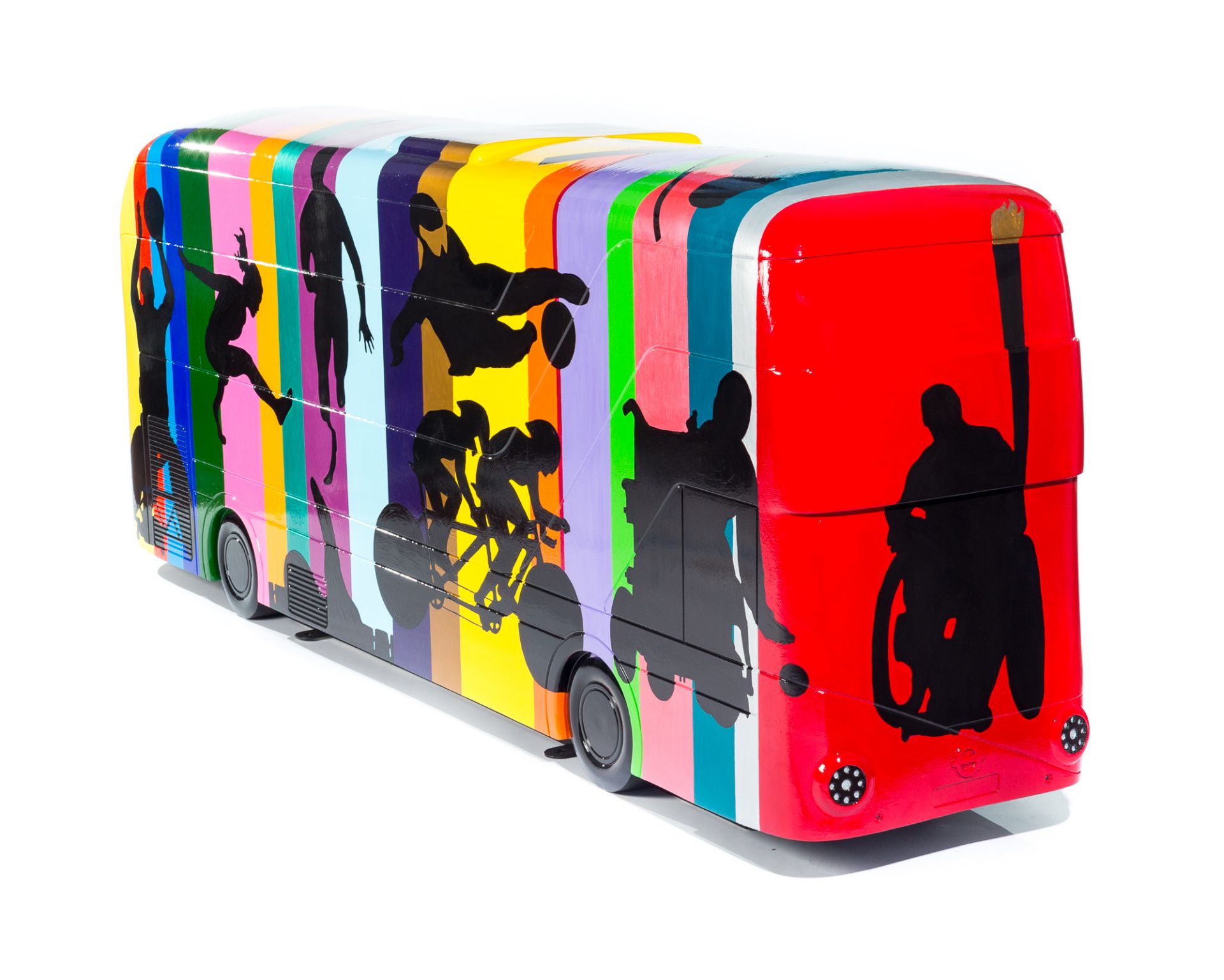 Artist: Tom Yendell  Design: The Paralympic Bus    About the artist   Colours, shapes and figures of - Image 2 of 3