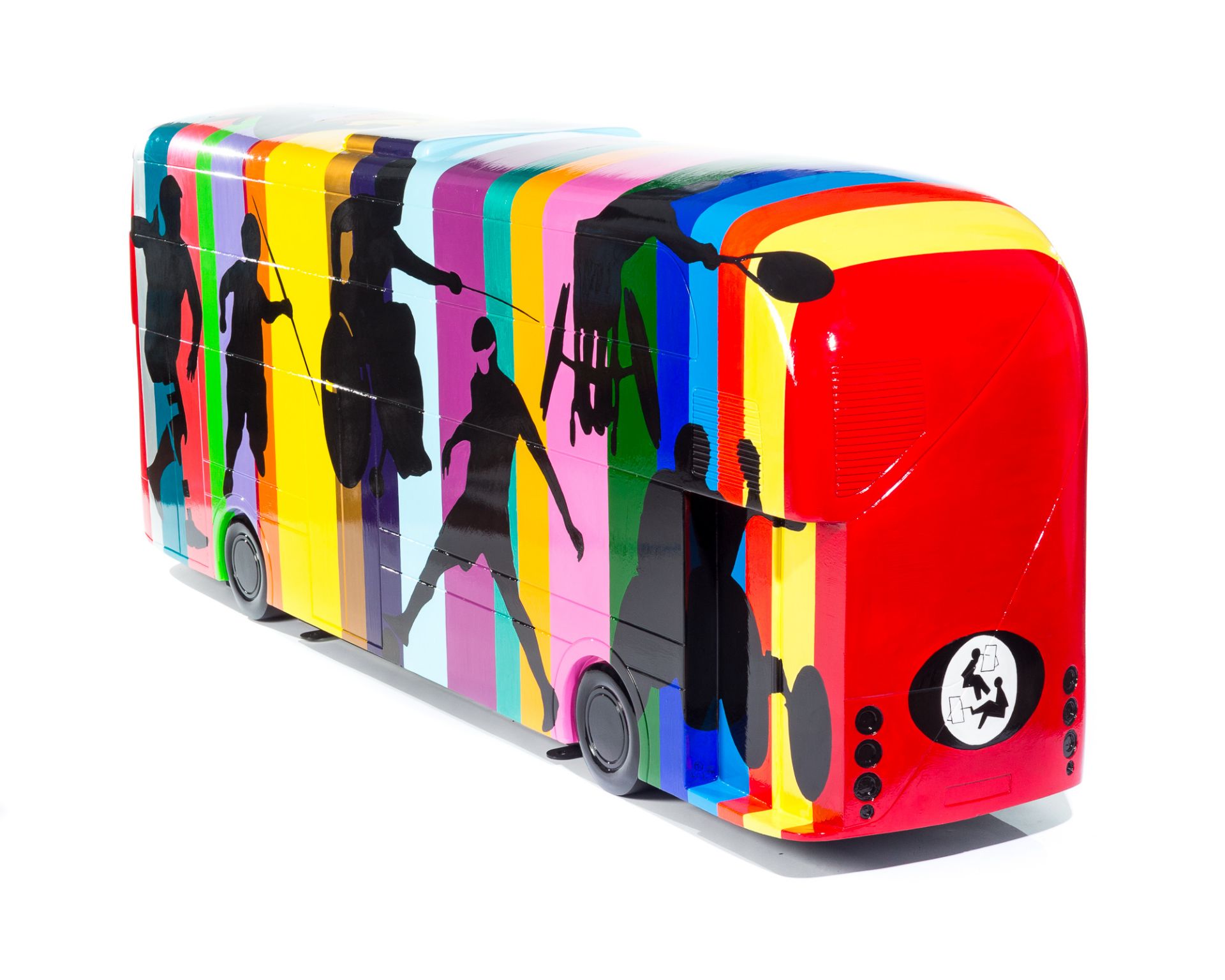 Artist: Tom Yendell  Design: The Paralympic Bus    About the artist   Colours, shapes and figures of