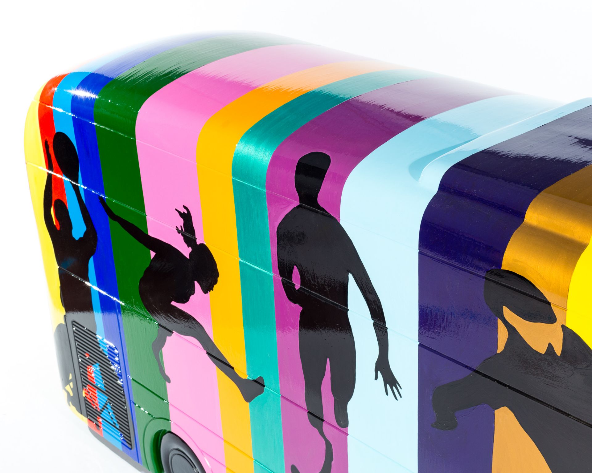 Artist: Tom Yendell  Design: The Paralympic Bus    About the artist   Colours, shapes and figures of - Image 3 of 3