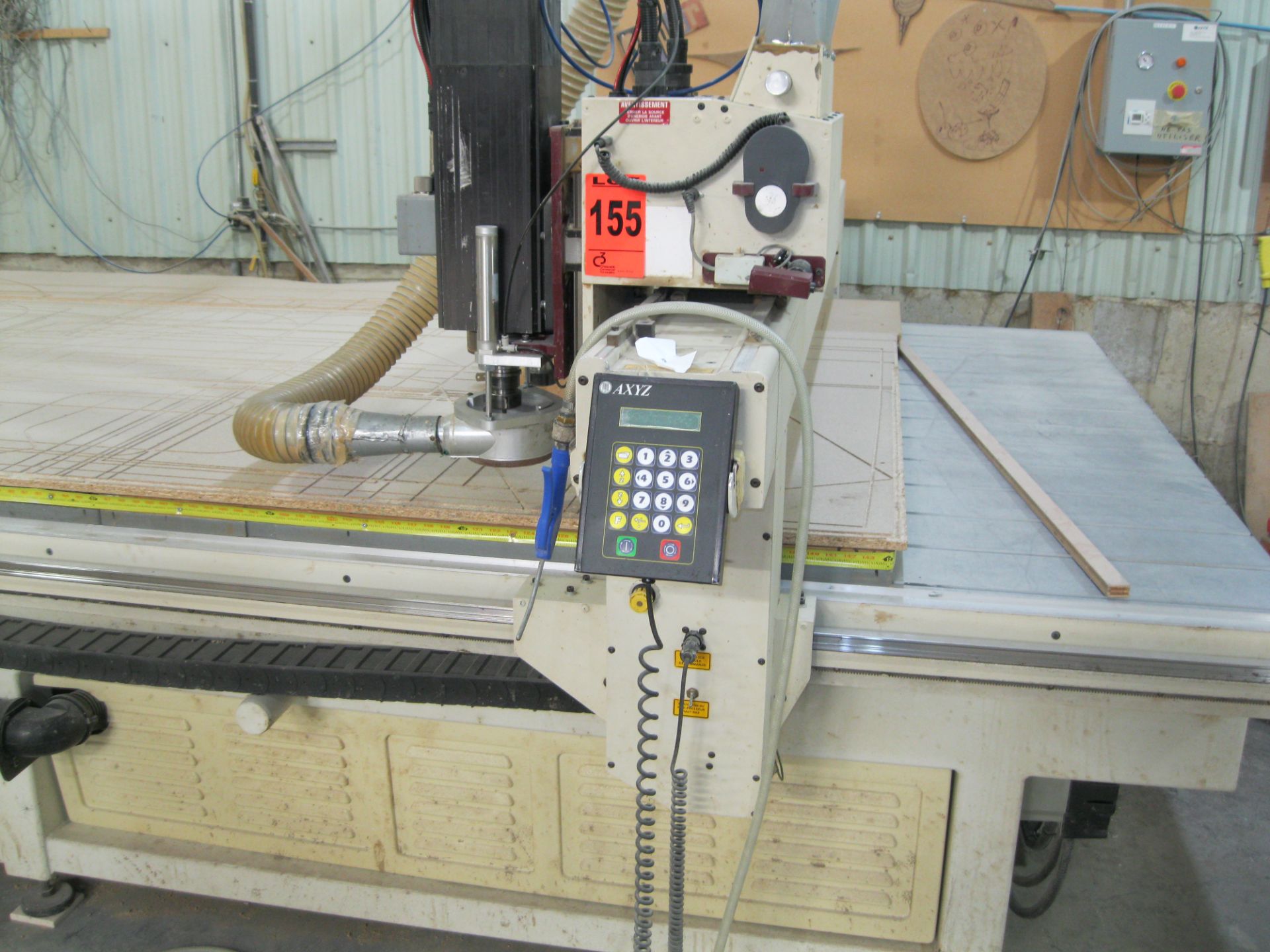 2005 AXYZ Automation CNC dual-spindle router, model 7012 S/N 01164 w/dust collector - Image 2 of 3