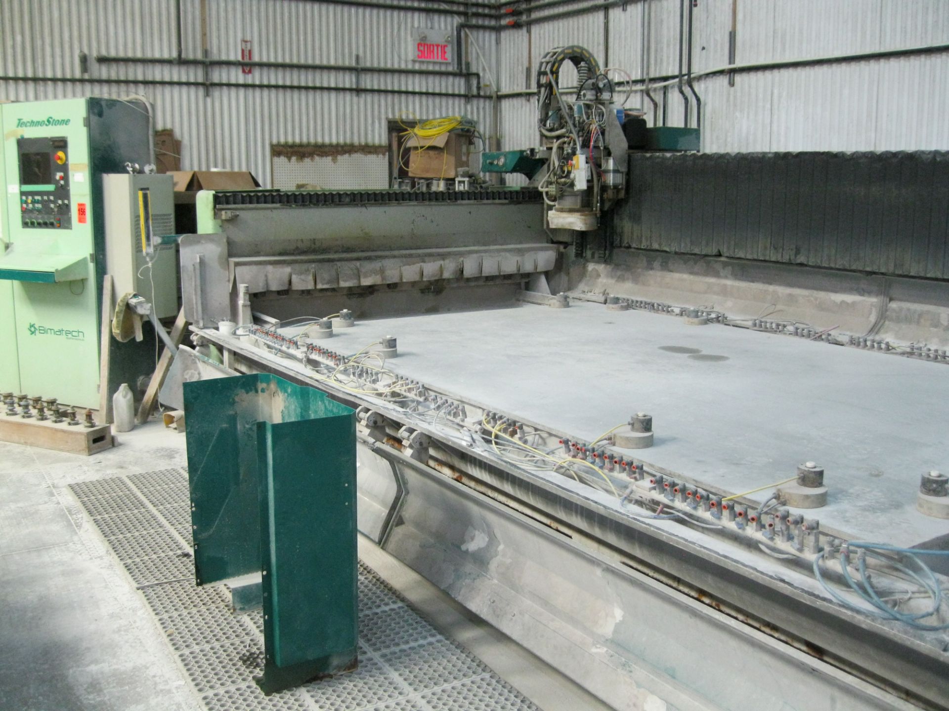 2004 Bimatech CNC router contouring machining center model TechnoStone S/N GG1400-0181 table 90.5" x - Image 3 of 10