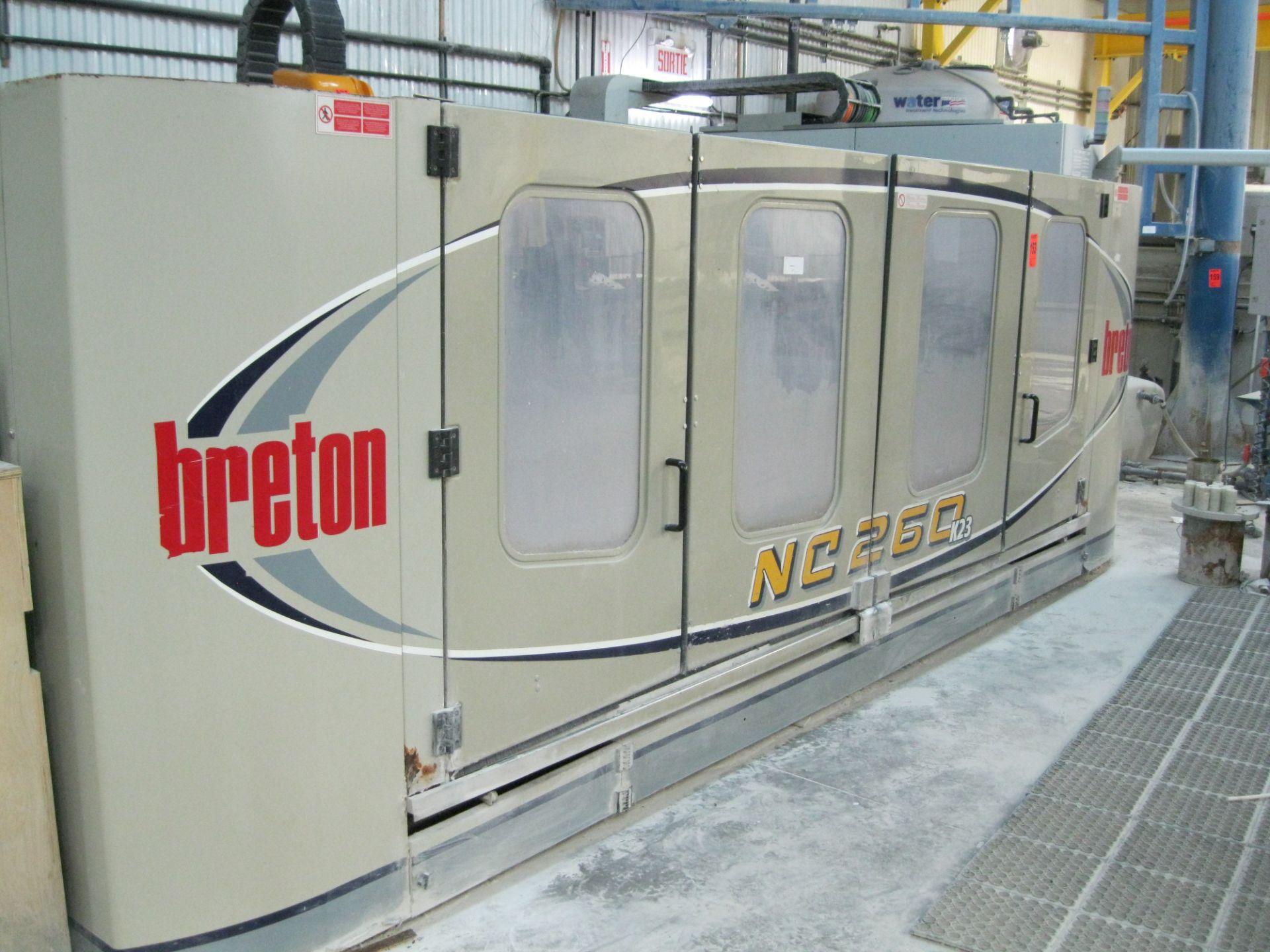 2007 Breton CNC router contouring machining center model ContourBreton NC260-K23 S/N 33069 table