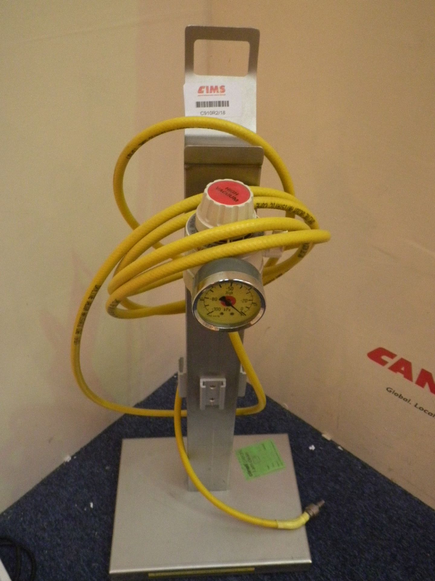 High Vacuum Regulator On Stand