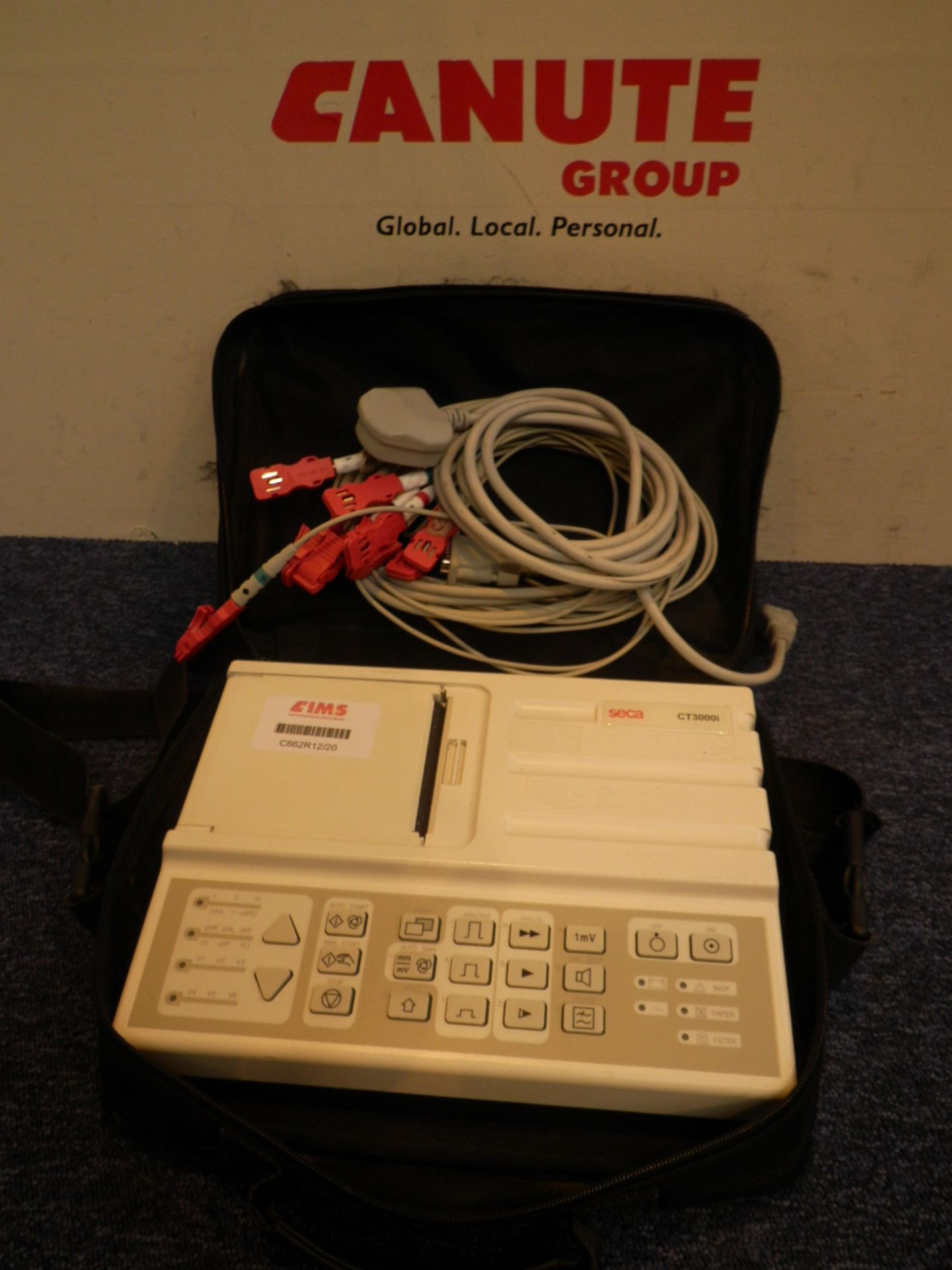 Seca CT3000i ECG Machine with Leads in Case *Powers Up*