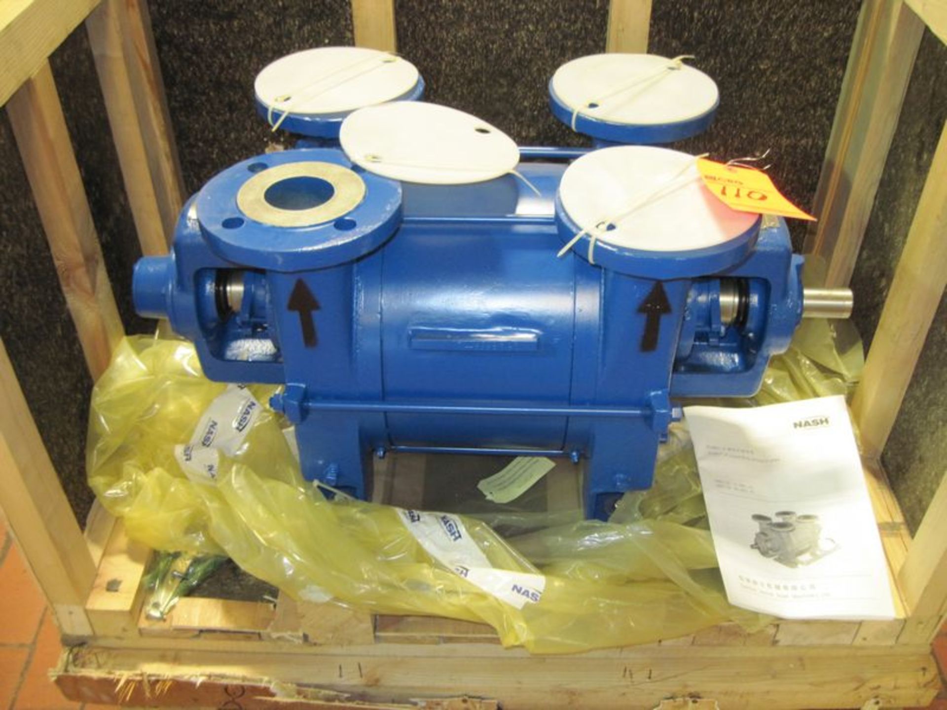 Unused Nash Elmo stainless steel liquid ring vacuum pump. Model L2B11520HY4C001, serial#