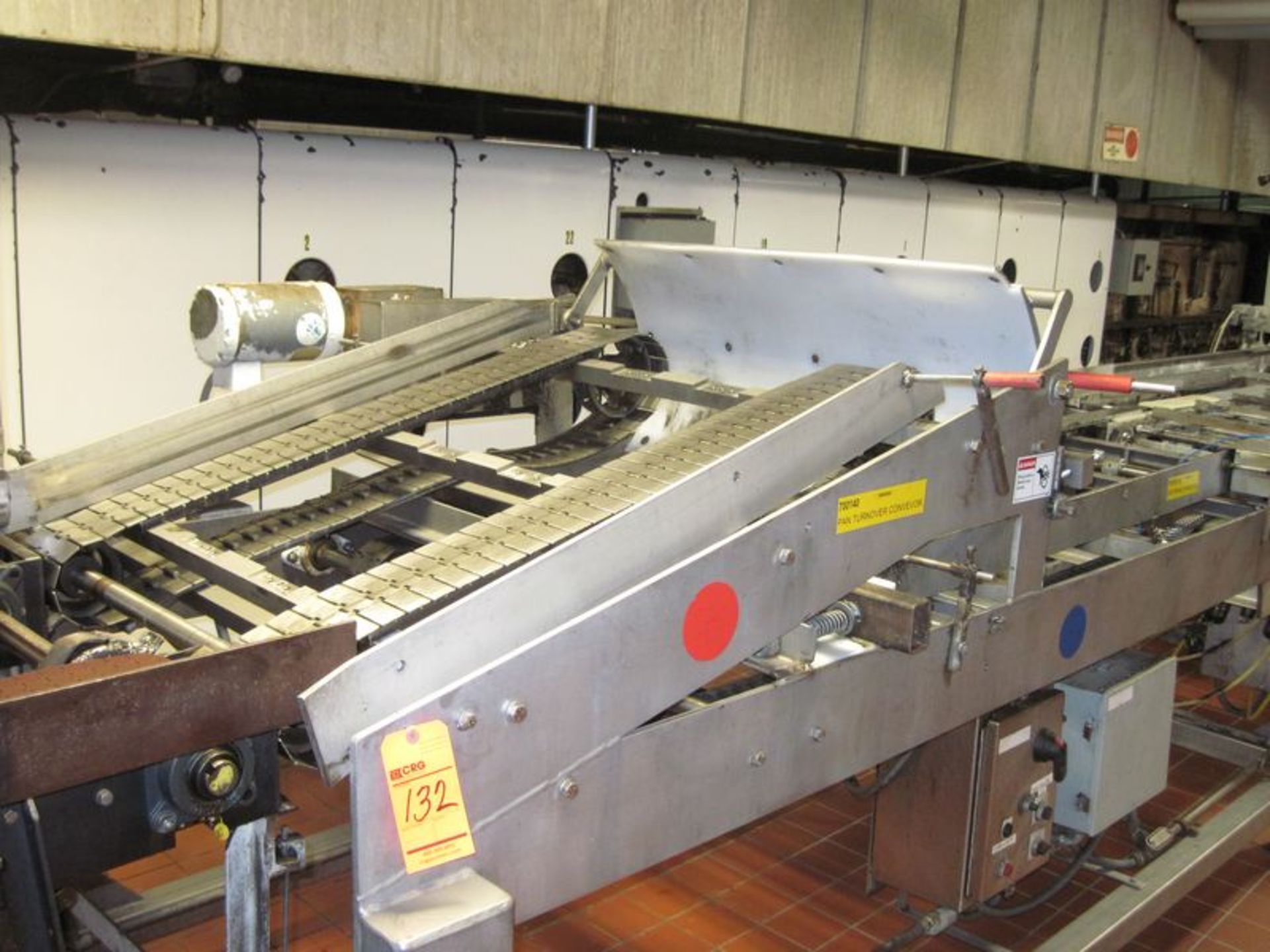 Depositor system with (1) depositor head, dual stainless steel table top pan turnover conveyor - Image 2 of 3