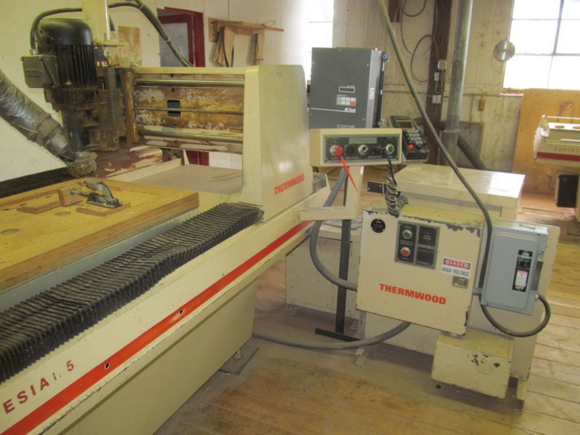 Thermwood Cartesian 5 CNC router, M/N C20, S/N 08VPA00551184R, with 12 HP spindle, 3 PH, 220V, 22. - Image 3 of 3