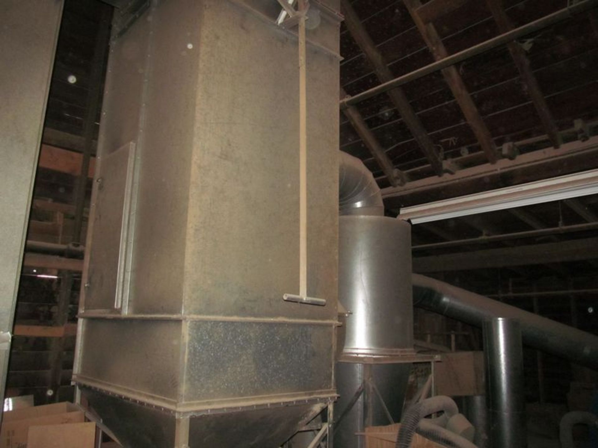 62" X 47" X 10' Collon bag house filter with 37" dia. Cyclone blower with 16" blower pipe, 15 HP - Image 3 of 3