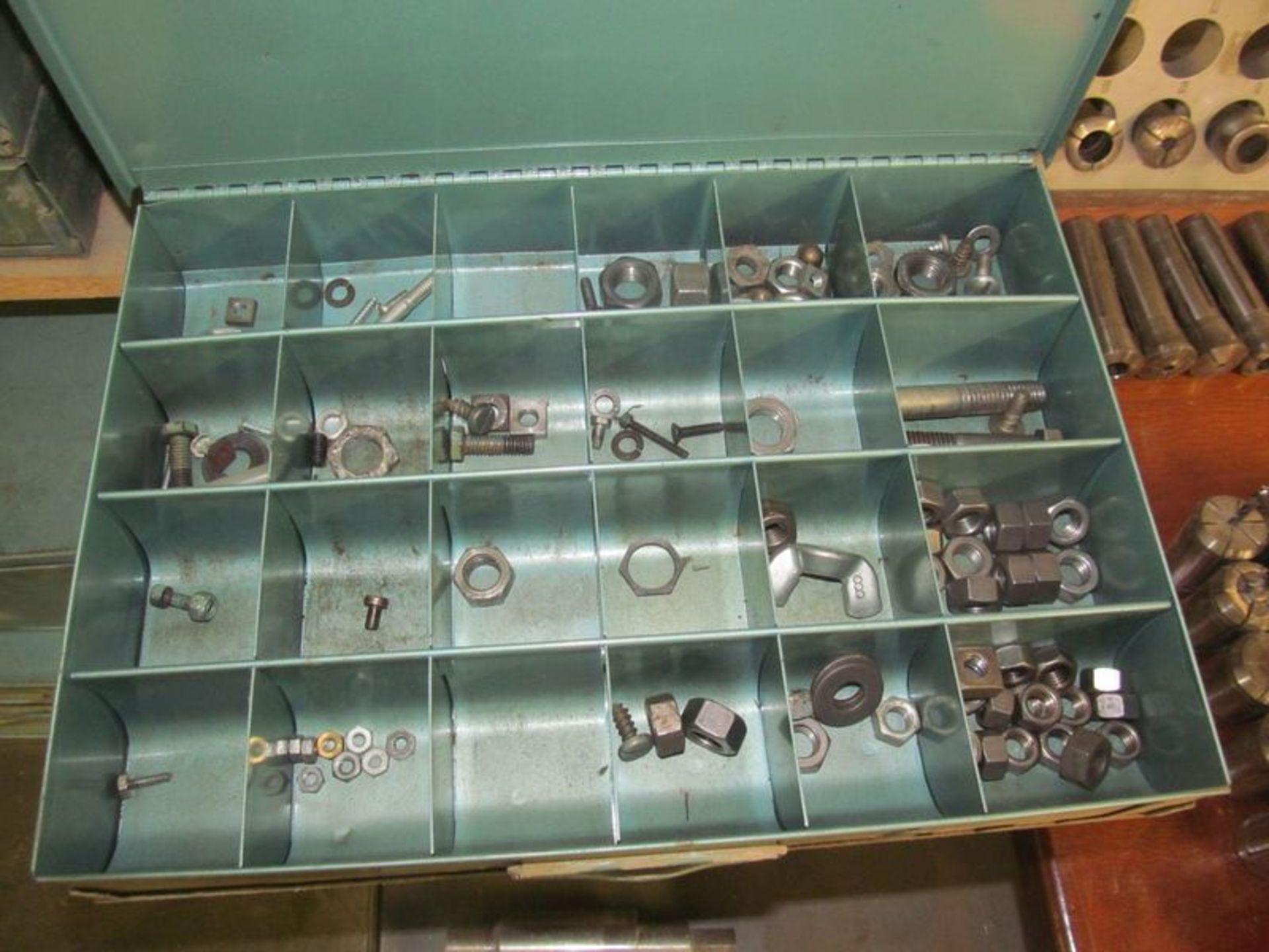 Lot ass't parts cabinets with contents, includes bearings, hardware, hold downs, etc. - Image 10 of 14