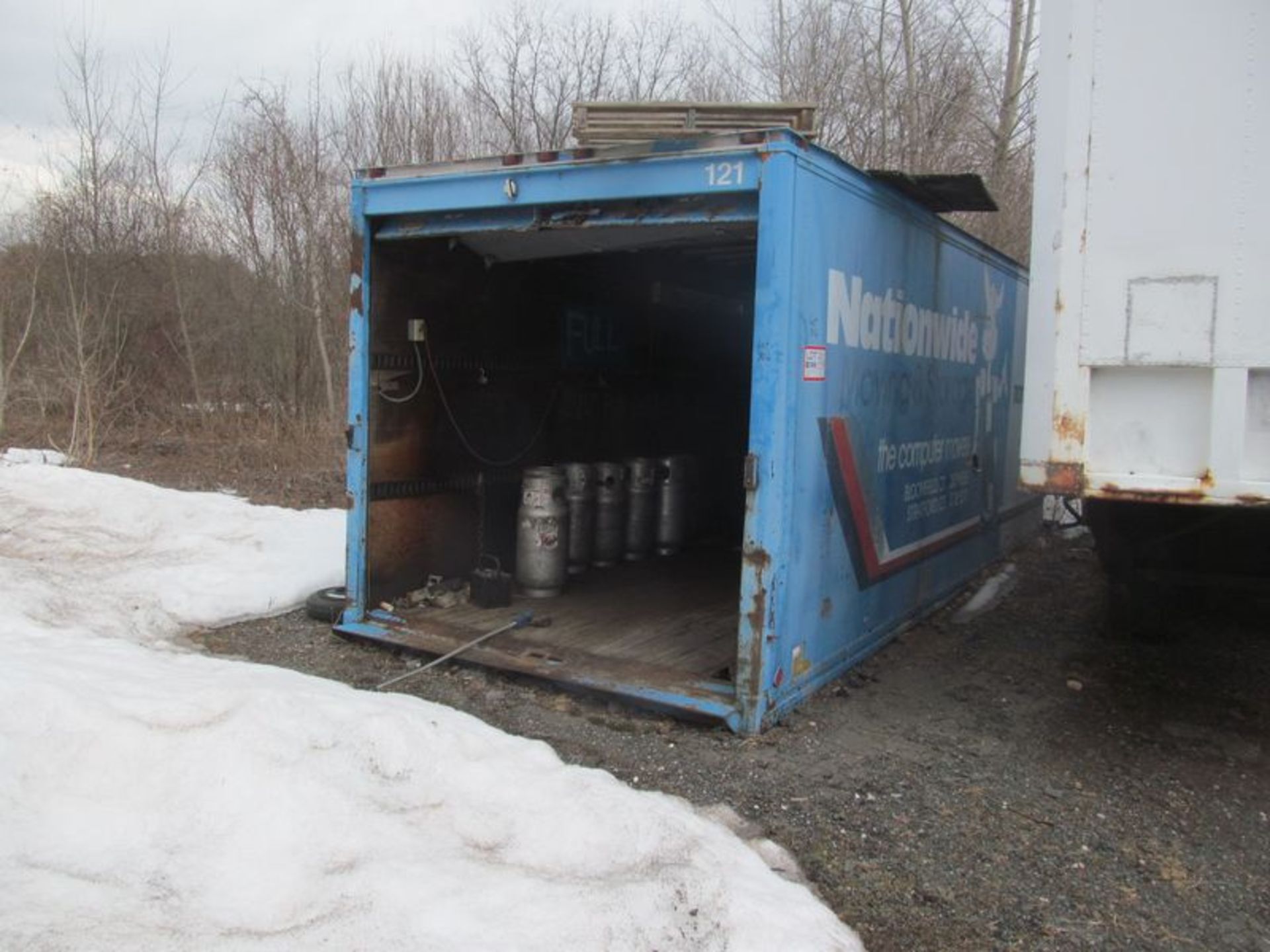 Storage container, 8' X 22' X 8'H with roll-up door, no contents