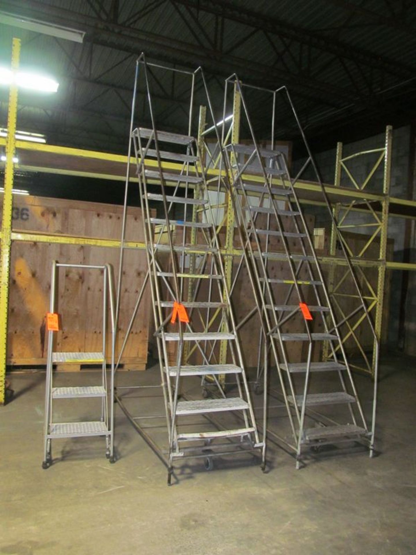 12-Step portable metal stock ladder