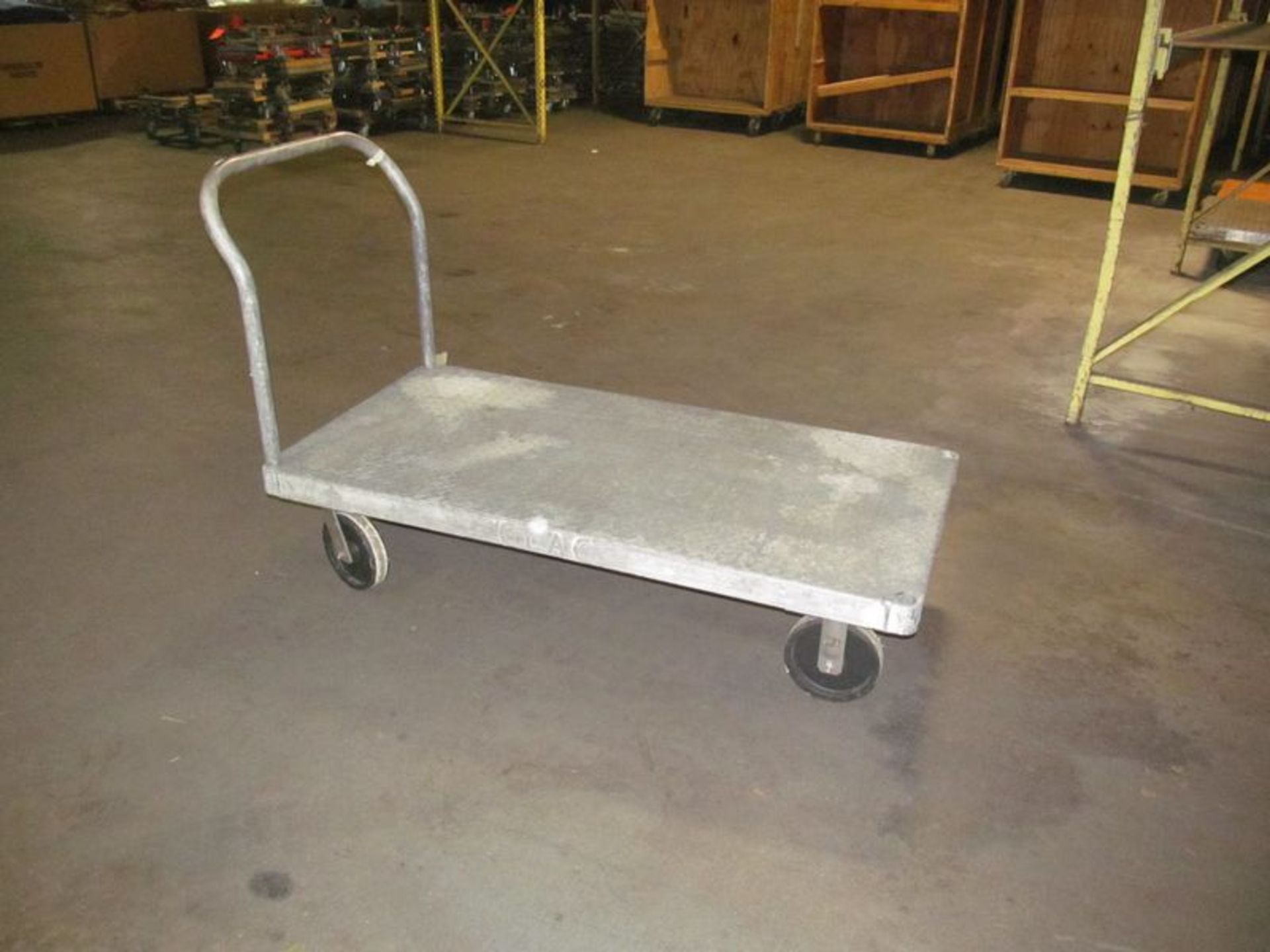 Lot (3) ass't aluminum platform/shop carts, 30" X 60" - Image 2 of 3